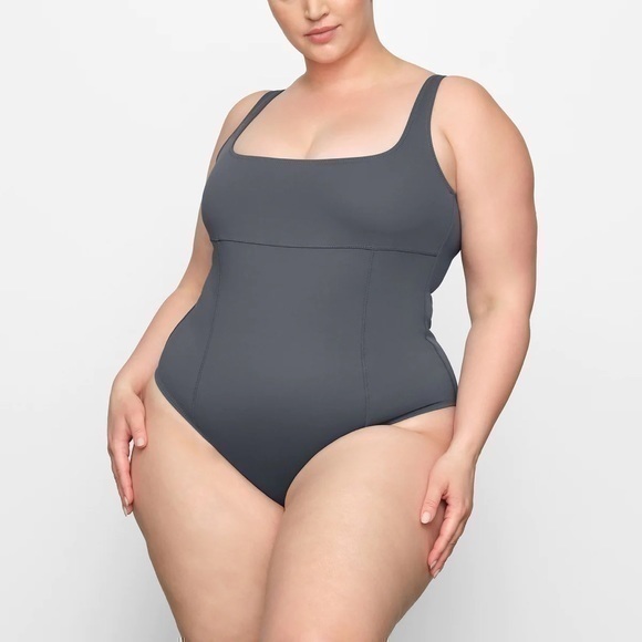 Shaping Swim Tank One-Piece Swimsuit - Picture 1 of 6
